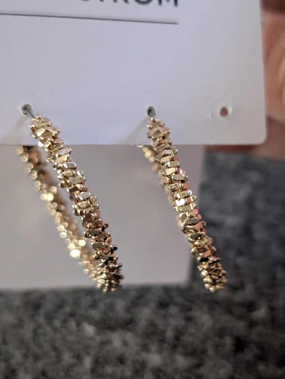 Nordstrom Beaded Hoop Earrings